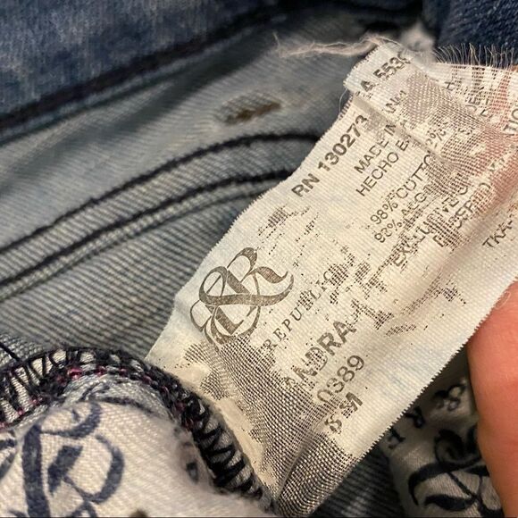 Rock & Republic Jeans Kasandra Bootcut Queen B Style Studded Size 8 - Picture 14 of 15